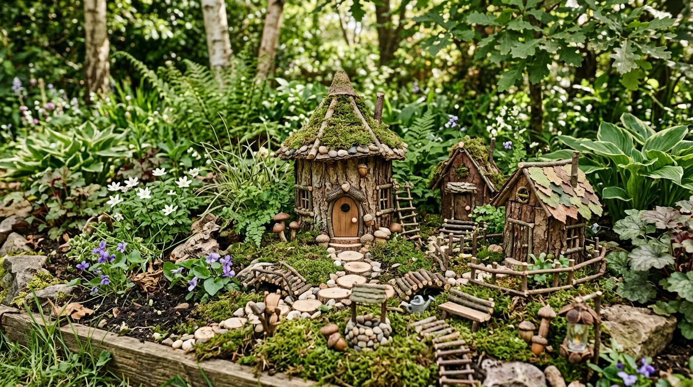 Bring in seasonal accents without crowding the setup inspiration for a fairy garden.